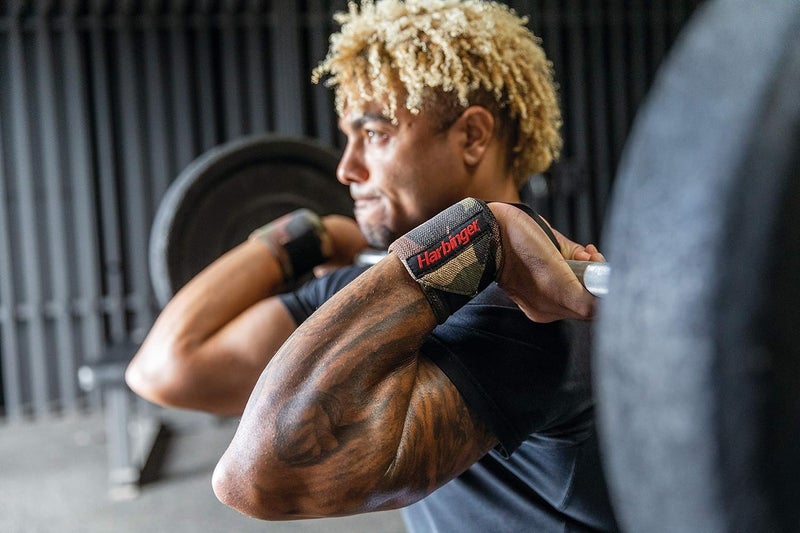 Harbinger أربطة معصم لرفع الأثقال بطول 18 بوصة من Red Line للرجال والنساء (زوج) - Image 4